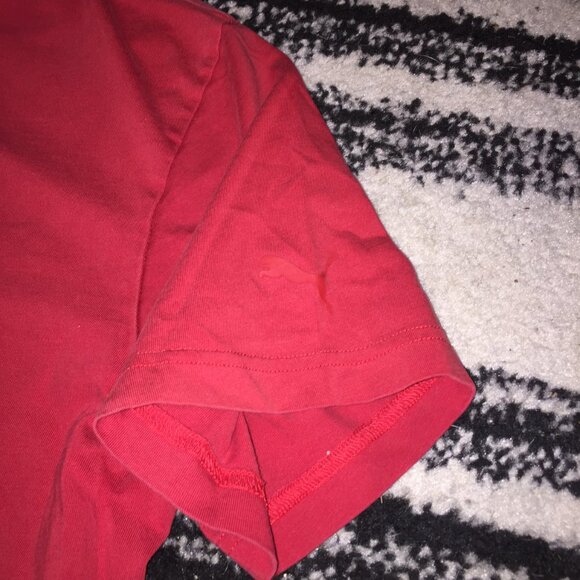 PUMA Ferrari Spring Crew T-Shirt - SIZE L- Red - Picture 3 of 5